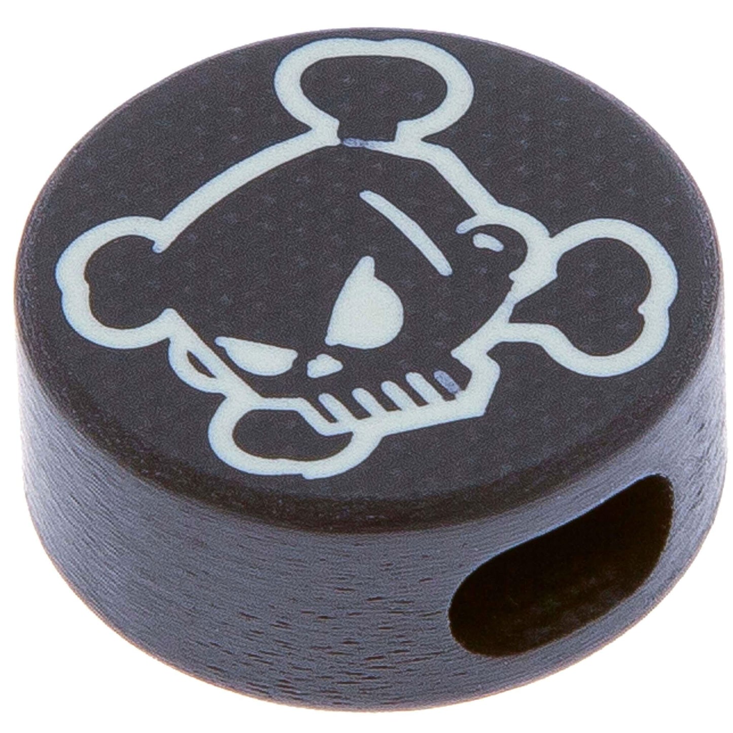Circle Skull Bones Glowing Lanyard Bead Paracord Bead G10 Luminophore