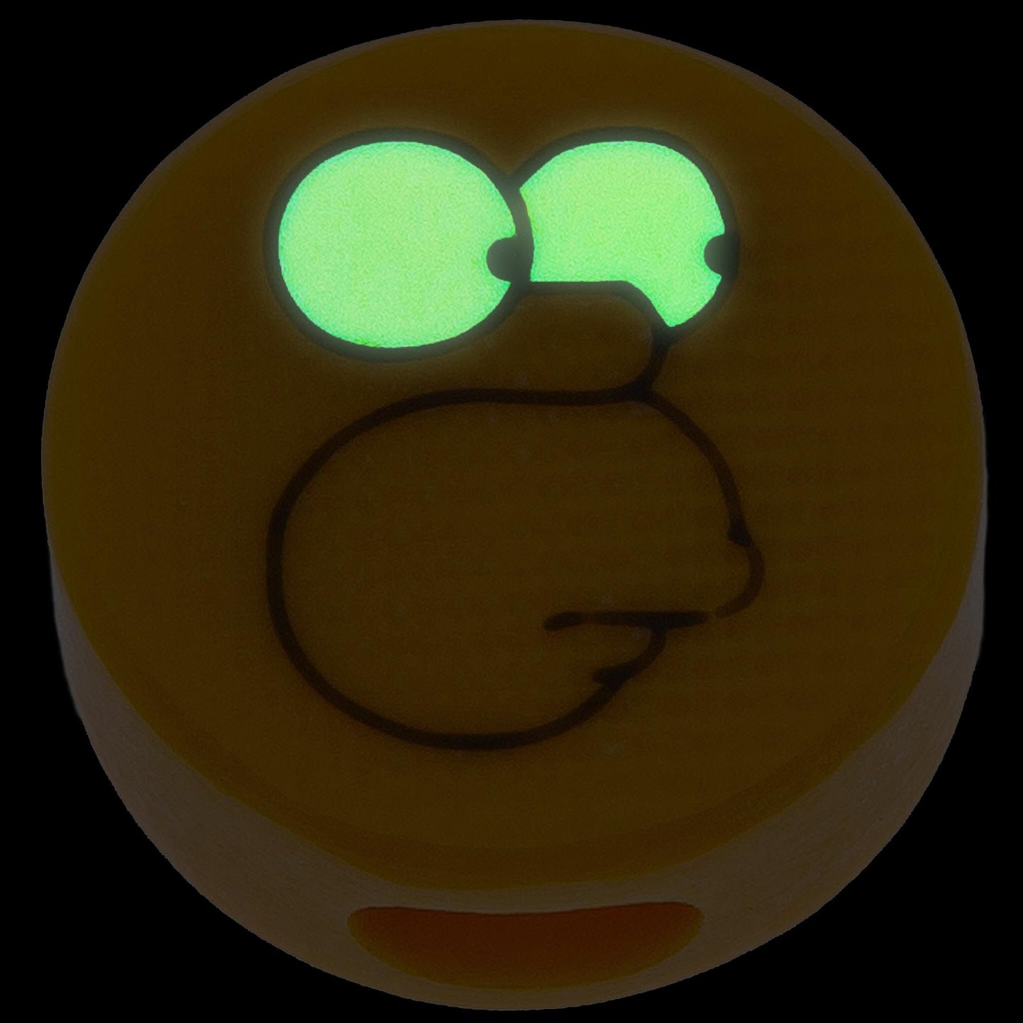 Circle Homer Glowing Lanyard Bead Paracord Bead G10 Luminophore