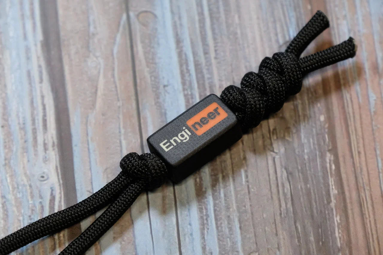 Rectangle Engineer Glowing Lanyard Bead Paracord Bead G10 Luminophore