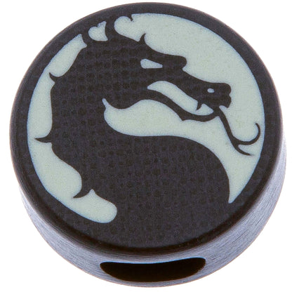 Circle Dragon Glowing Lanyard Bead Paracord Bead G10 Luminophore