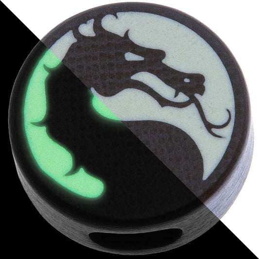 Circle Dragon Glowing Lanyard Bead Paracord Bead G10 Luminophore