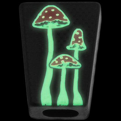 Trapezium Mushrooms Glowing Lanyard Bead Paracord Bead G10 Luminophore