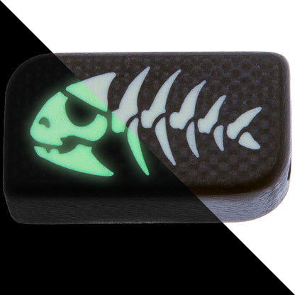 Rectangle Pirate-fish Glowing Lanyard Bead Paracord Bead G10 Luminophore